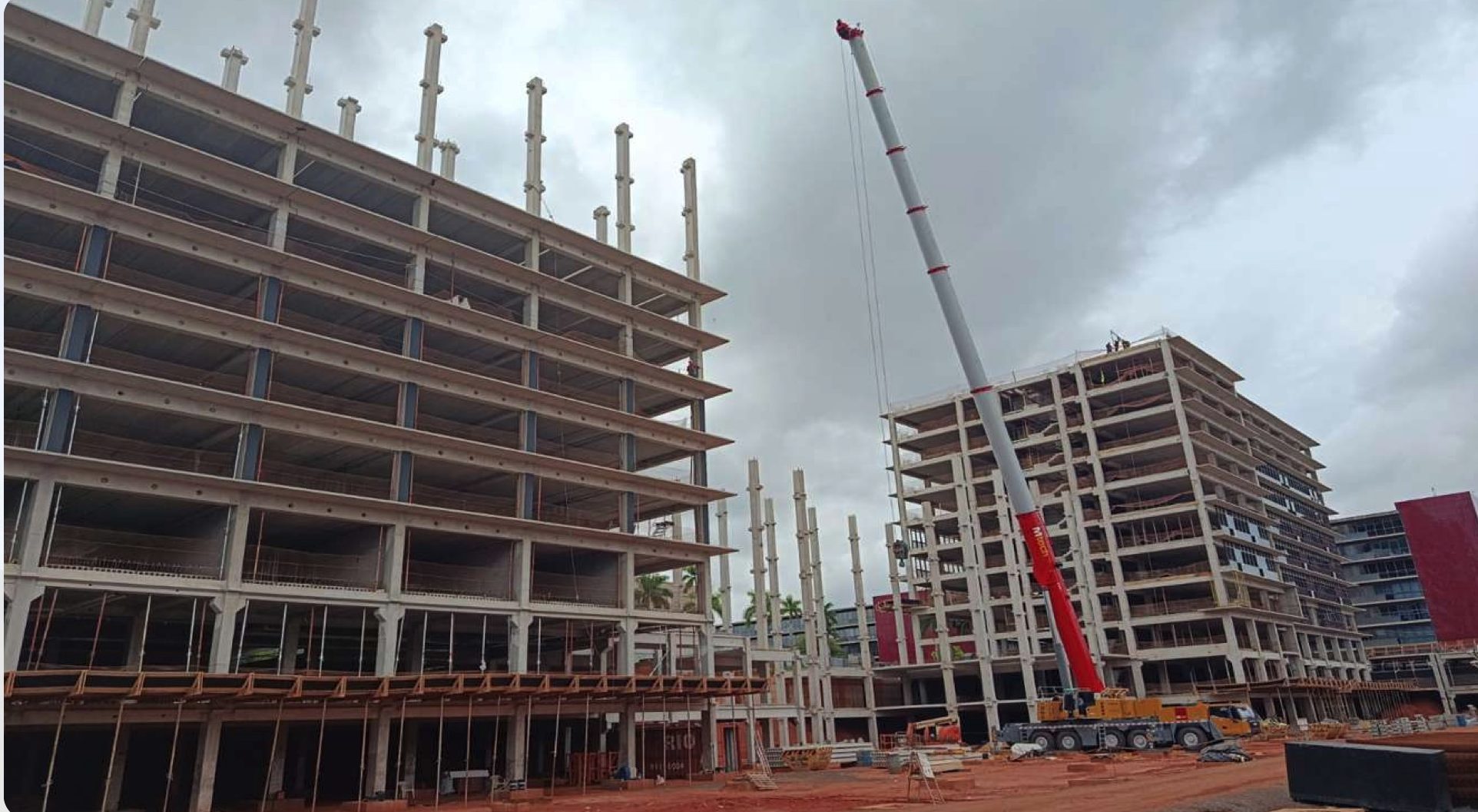 Obra do Setor América em setembro de 2026: montagem da estrutura